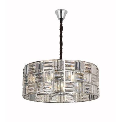 Nicely Chandelier - Silver - Glass E14x8/ D63xW63xH26 cm 